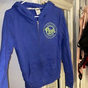PINK Victoria Secret zip-up hoodie, size S